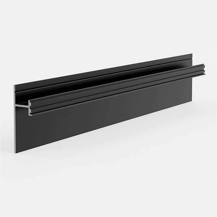 Плинтус скрытого монтажа Pro Design 380 Черный Муар RAL 9005 2769 - фото 5863