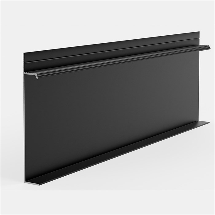 Плинтус скрытого монтажа Pro Design Universal 235 (Черный Анодированный) 235BA - фото 5959