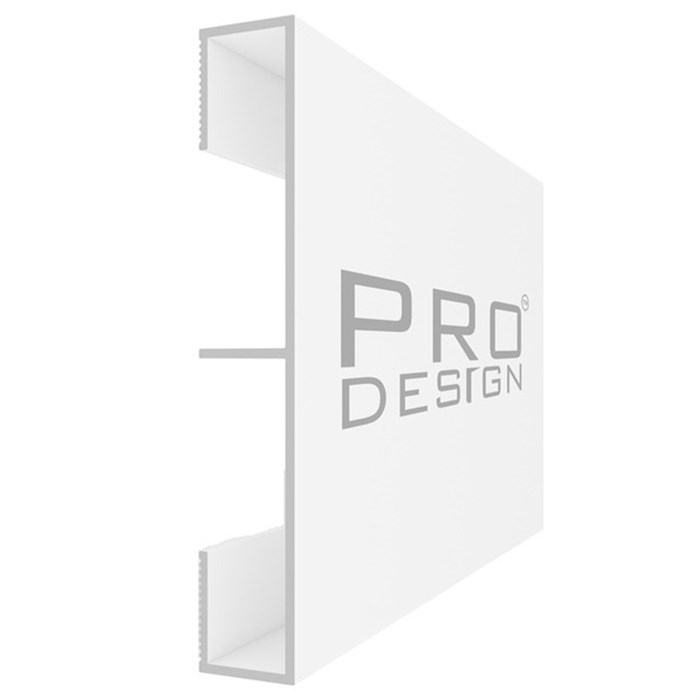 Вставка плинтус 1965 для плинтуса Pro Design 2,7 м.п. (12х70 мм) Белый муар AL70W - фото 6197