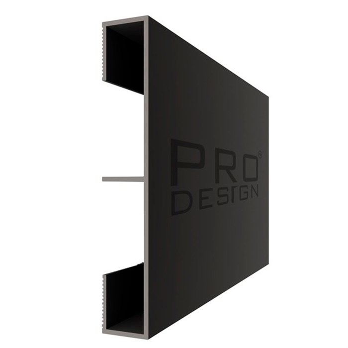 Вставка плинтус 1964 для плинтуса Pro Design 2,7 м.п. (12х80 мм) Черный муар AL80B - фото 6202