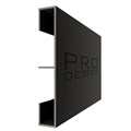 Вставка плинтус 1964 для плинтуса Pro Design 2,7 м.п. (12х80 мм) Черный муар AL80B - фото 6202