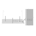 Потолочный профиль Pro Design Gipps 594 Черный 594B
